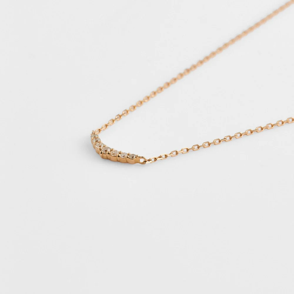 K10 Diamond Necklace (Pink Gold)(0.05ct) - Image 3