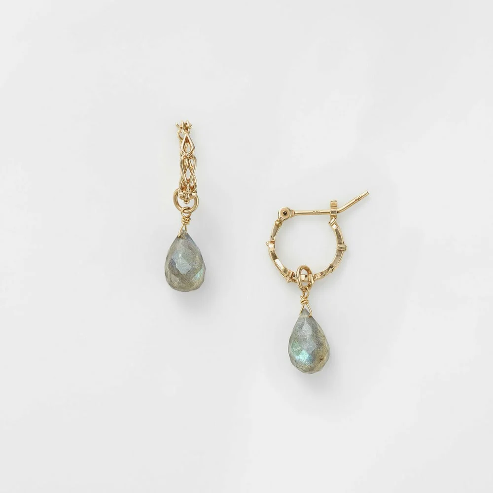 K10 Labradorite Earring Set