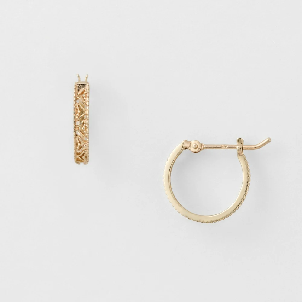 K10 Hoop Earrings