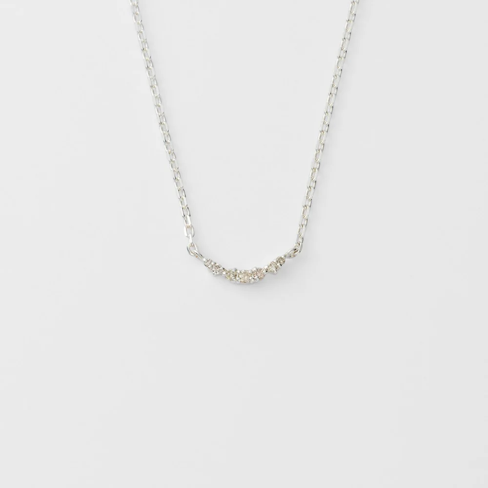 Silver Diamond Necklace