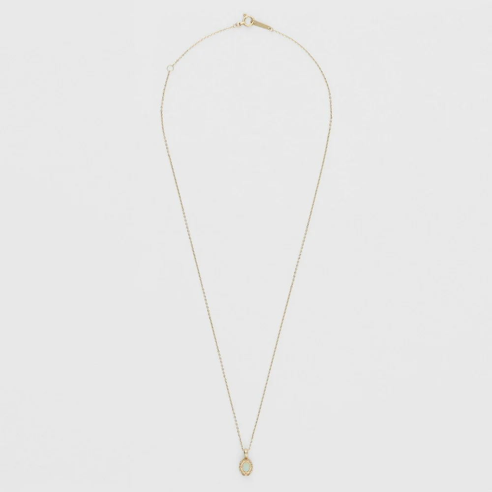 <October Birthstone> K10 Opal Necklace - Image 4
