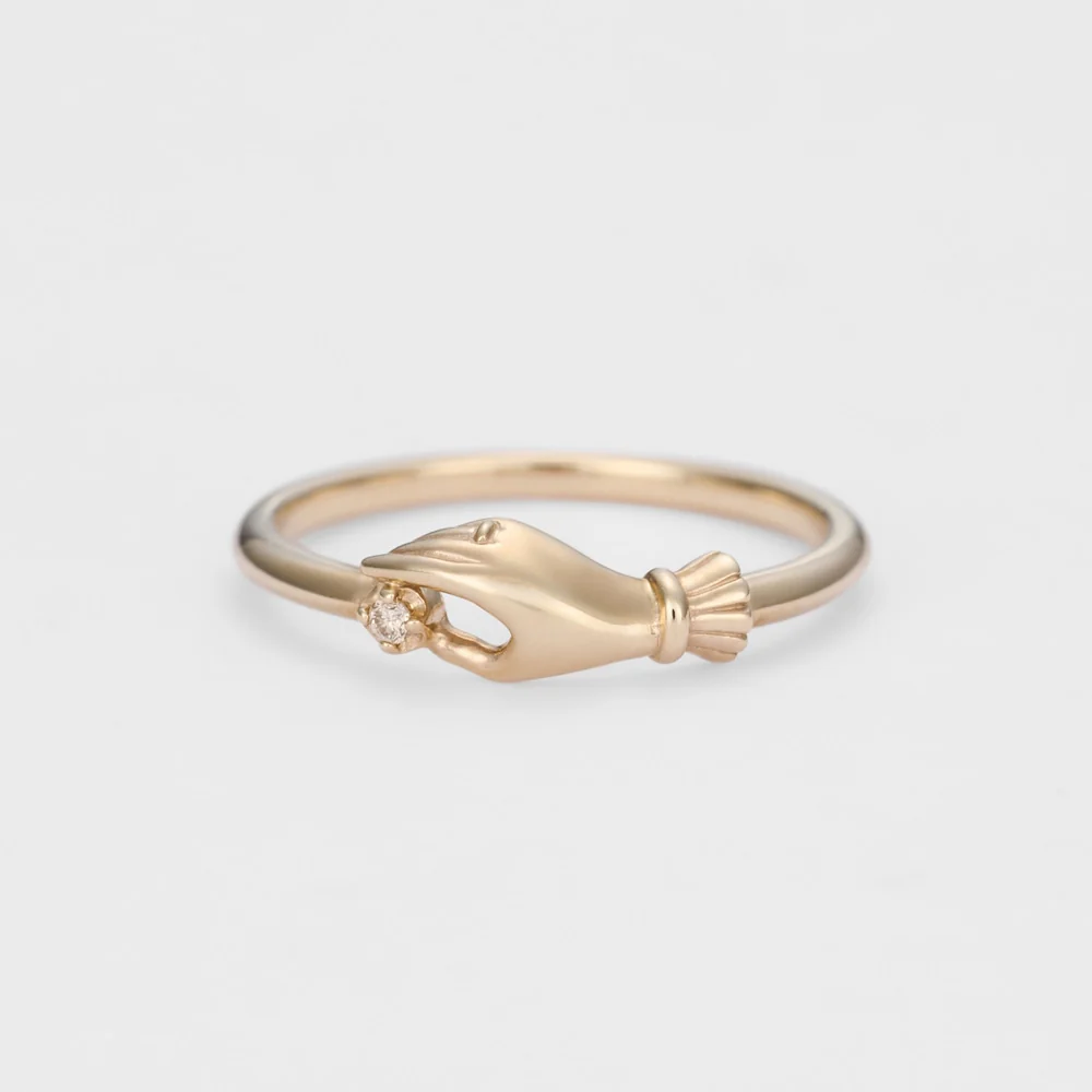 K5 Diamond Pinky Ring