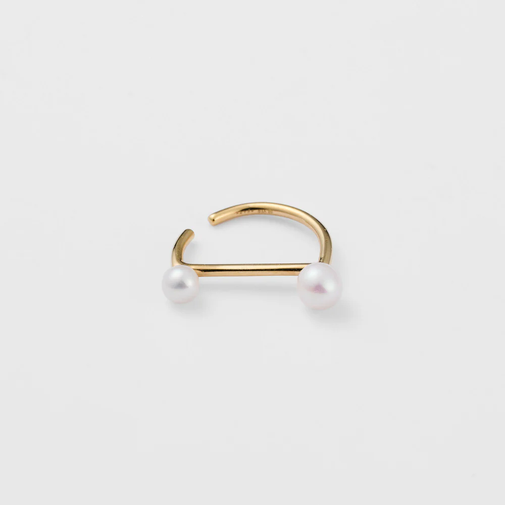 Gold Pearl Ear Cuff (Single) - Image 3