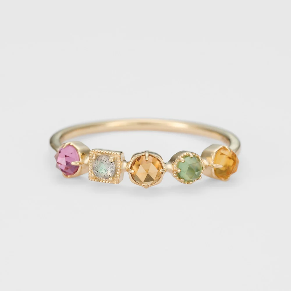 K10 Multi-Stone Ring