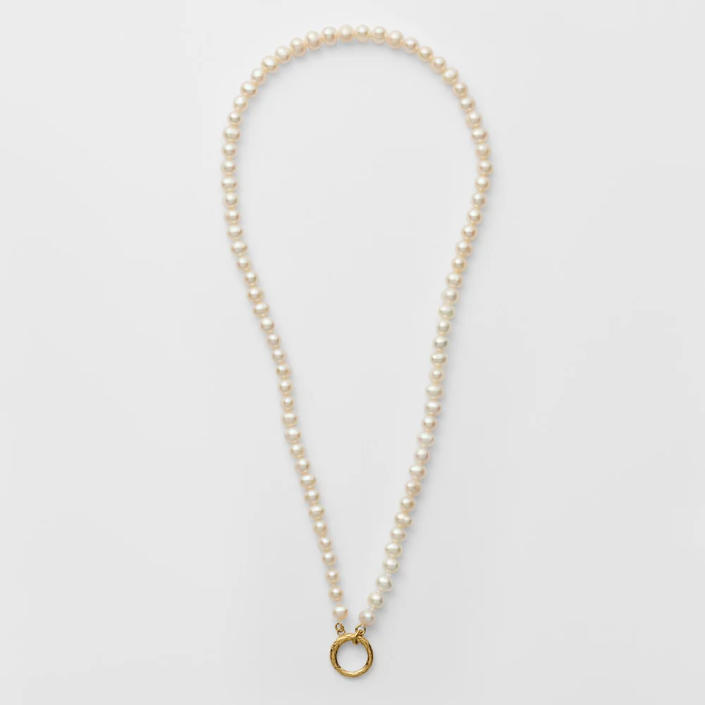 Gold Pearl Necklace