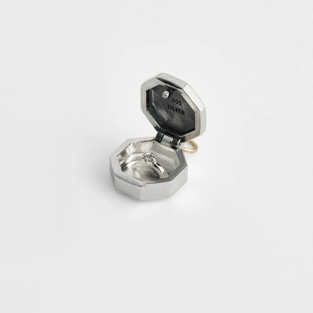 Silver Diamond Earring Charm (Single) - Image 5