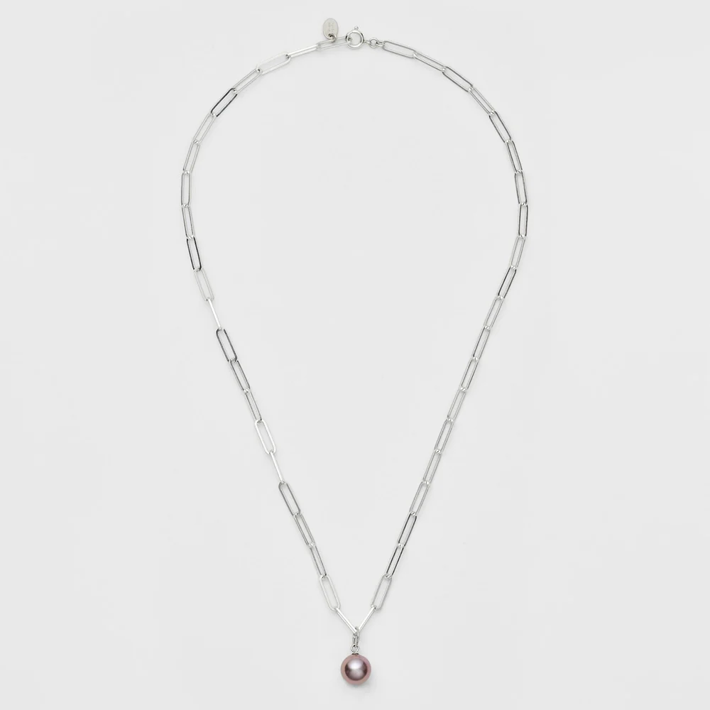 Silver Pearl Necklace