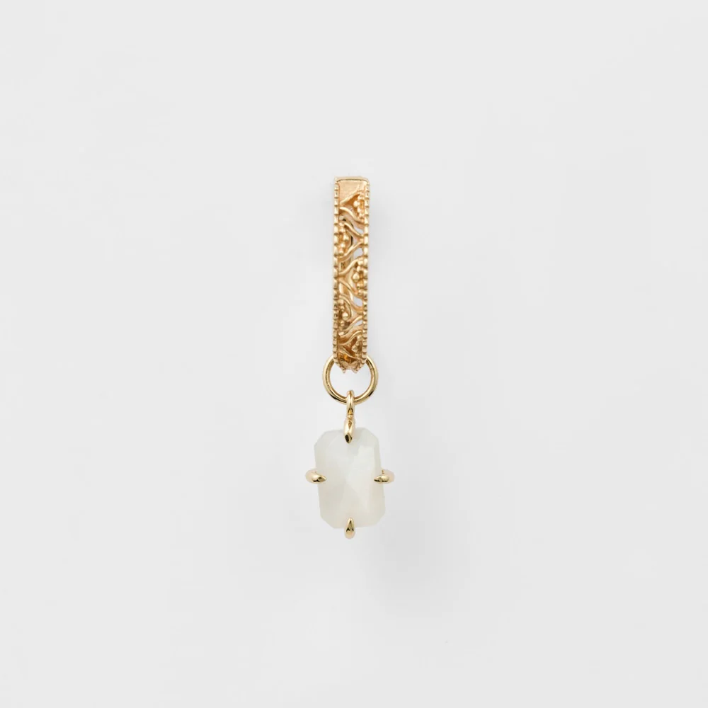 K10 Moonstone Earring Charm (Single) - Image 3