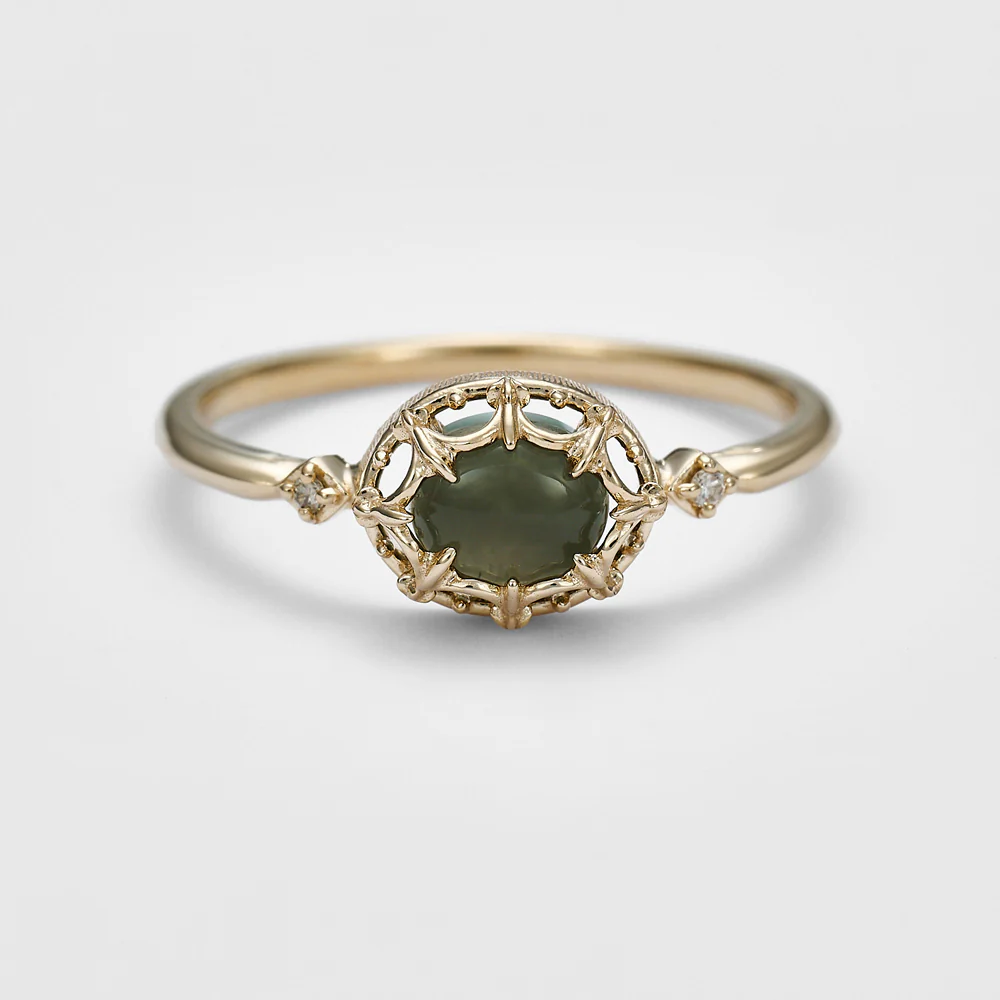 K5 Larimar/Quartz Ring