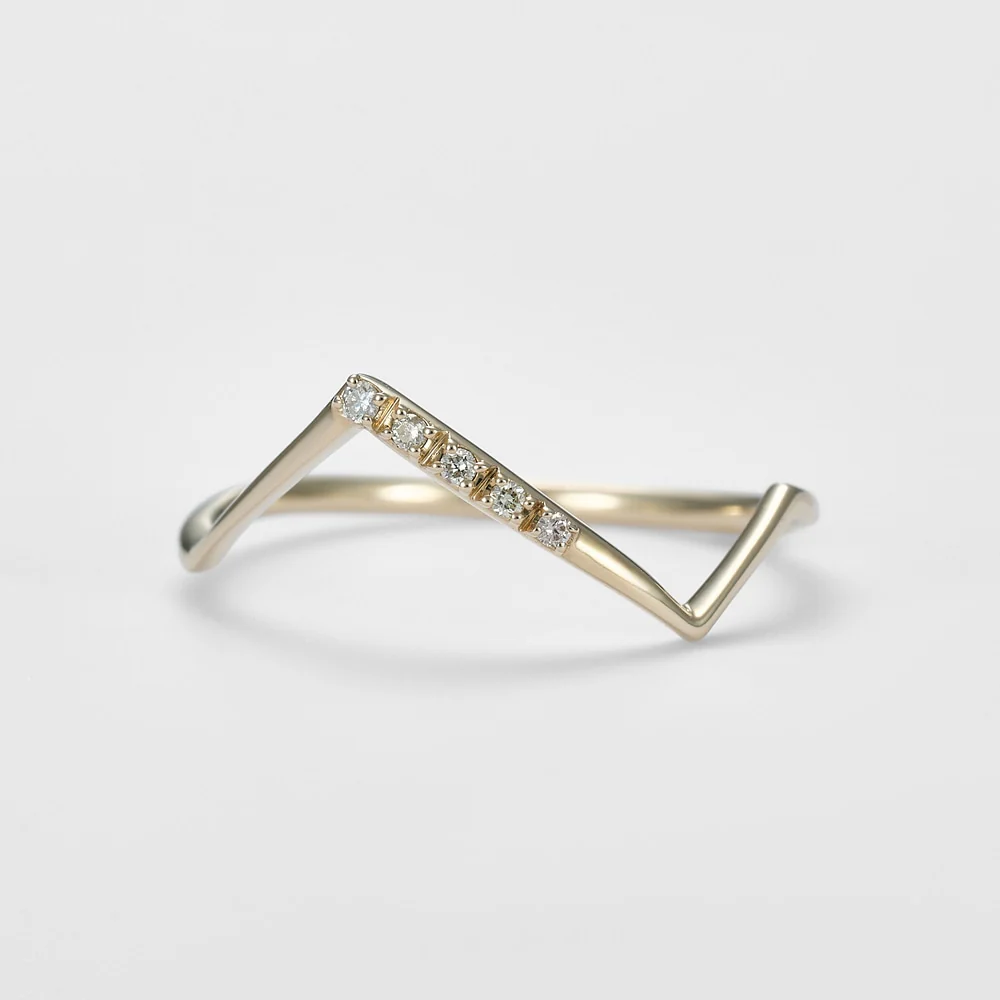 K10 Diamond Ring