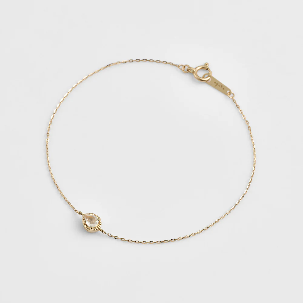 K10 Diamond/Moonstone Bracelet (0.01Ct)