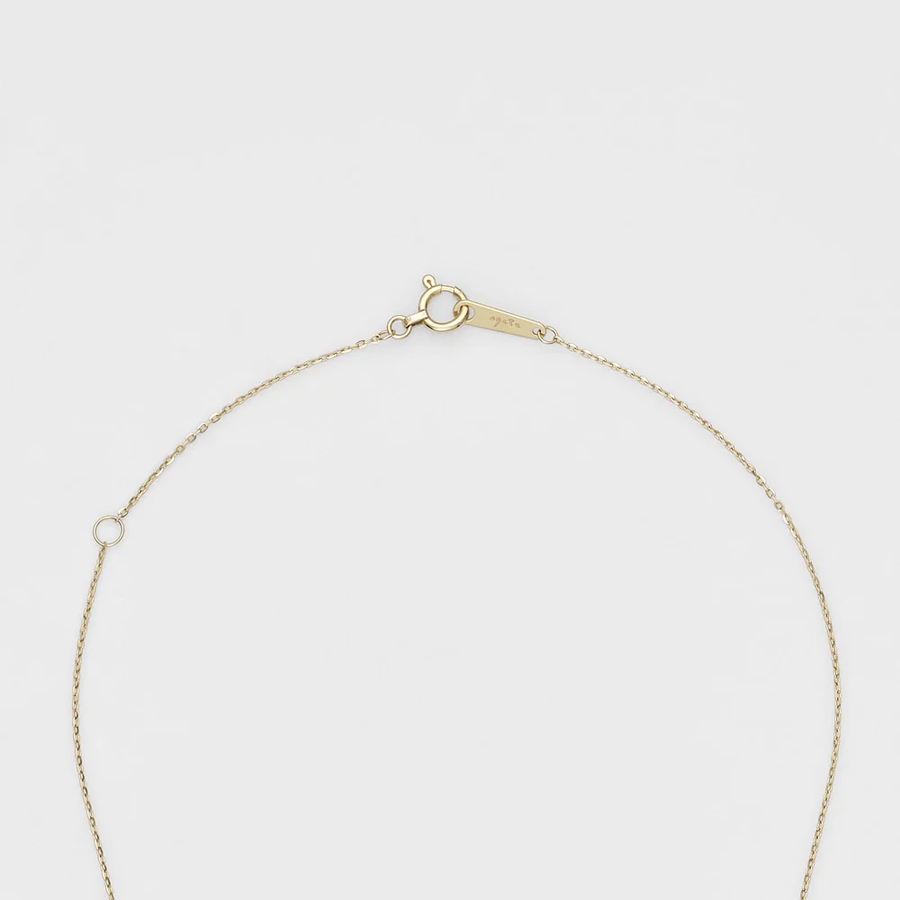 K10 Diamond Horseshoe Motif Necklace (0.05ct) - Image 3