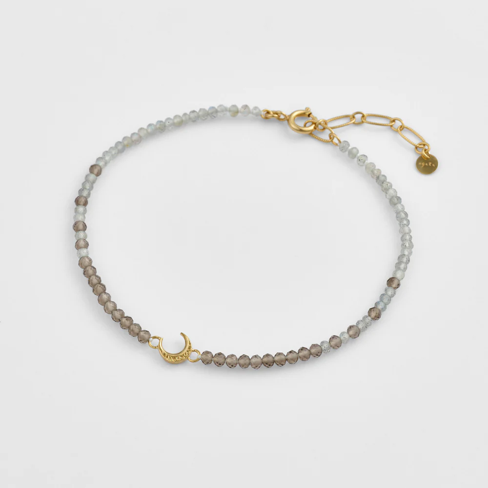 Gold Quartz/Labradorite Bracelet
