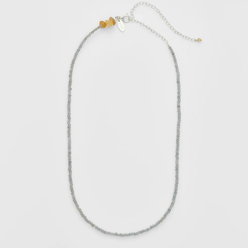 Silver Labradorite/Multi-Stone Necklace