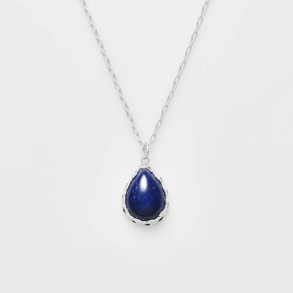 Silver Lapis Lazuli Charm - Image 3