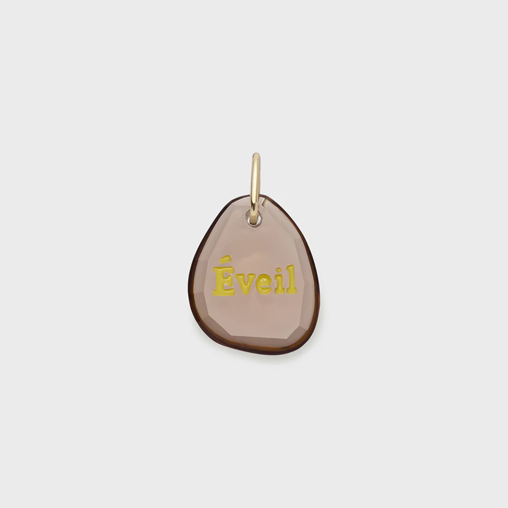 K10 Smoky Quartz Charm
