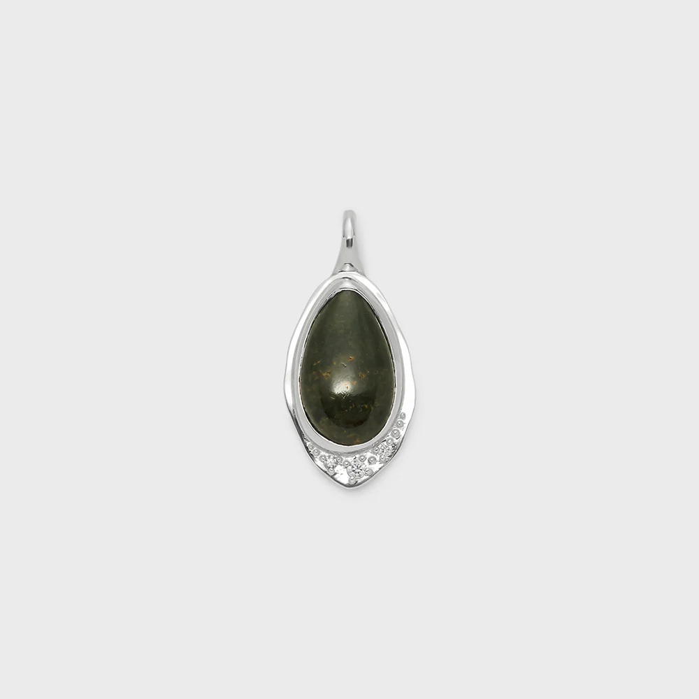 Silver Quartz Charm
