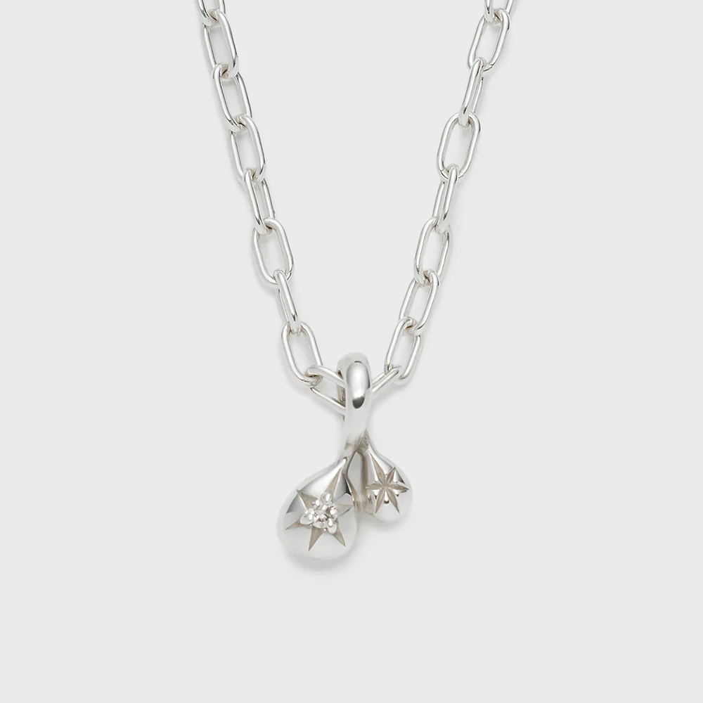 Silver Diamond Charm (0.008ct) - Image 4