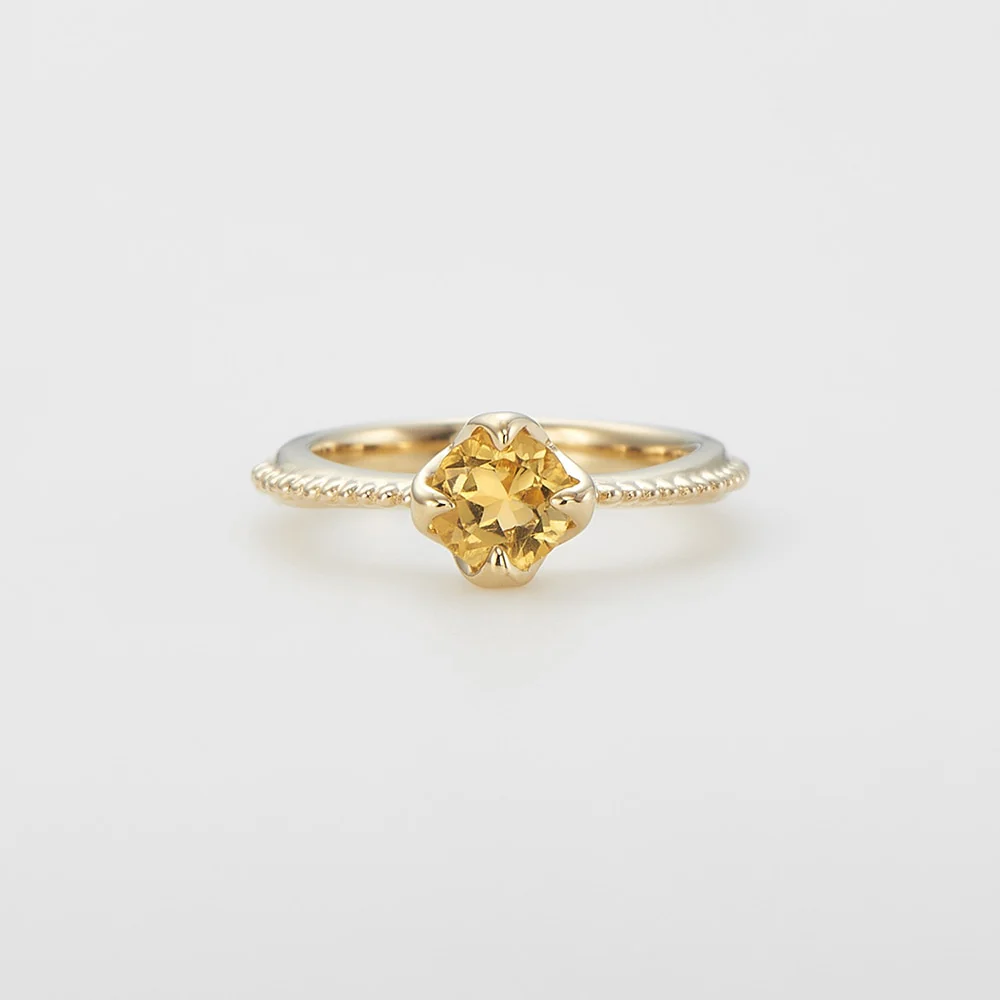 <November Birthstone> K10 Citrine Baby Ring