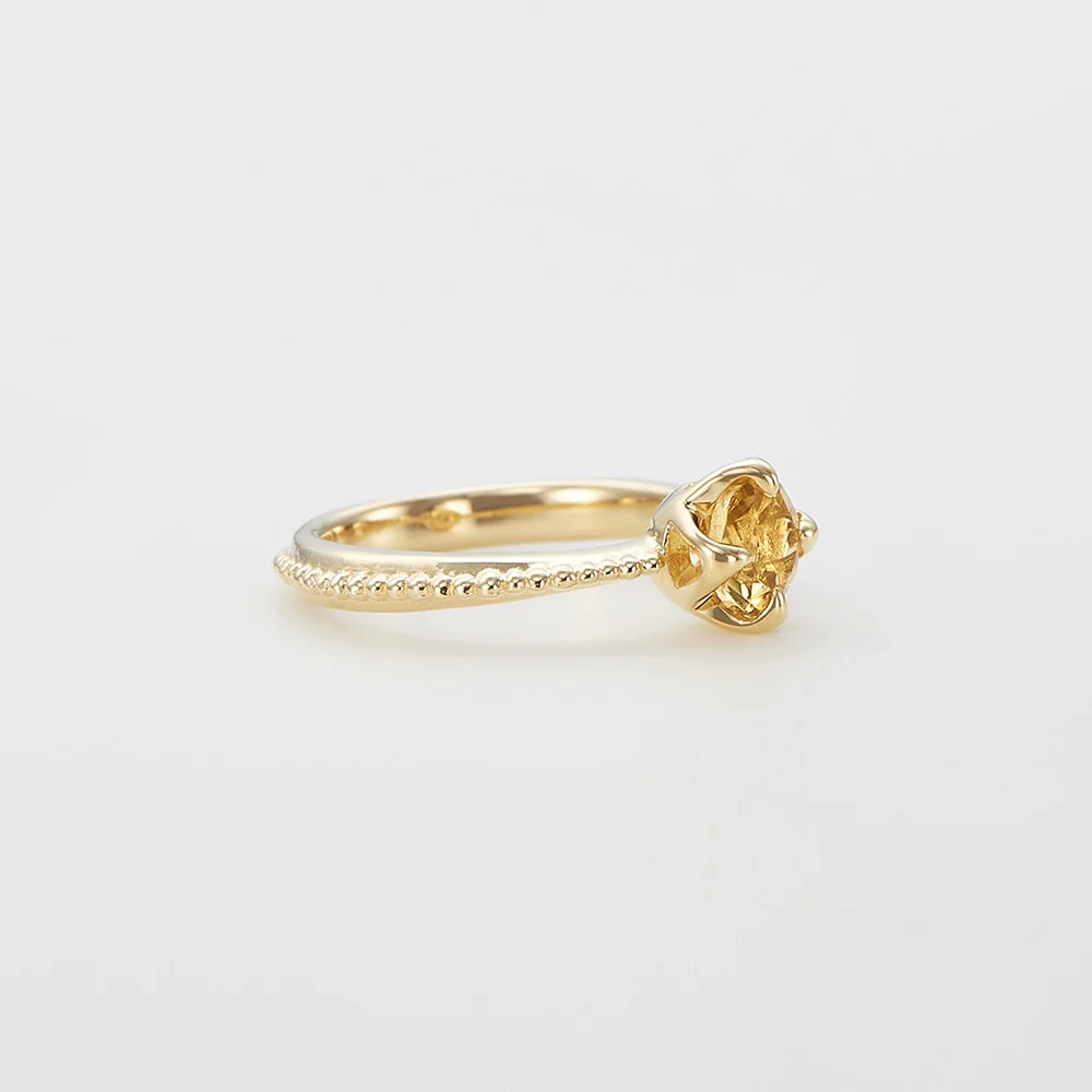 <November Birthstone> K10 Citrine Baby Ring - Image 2