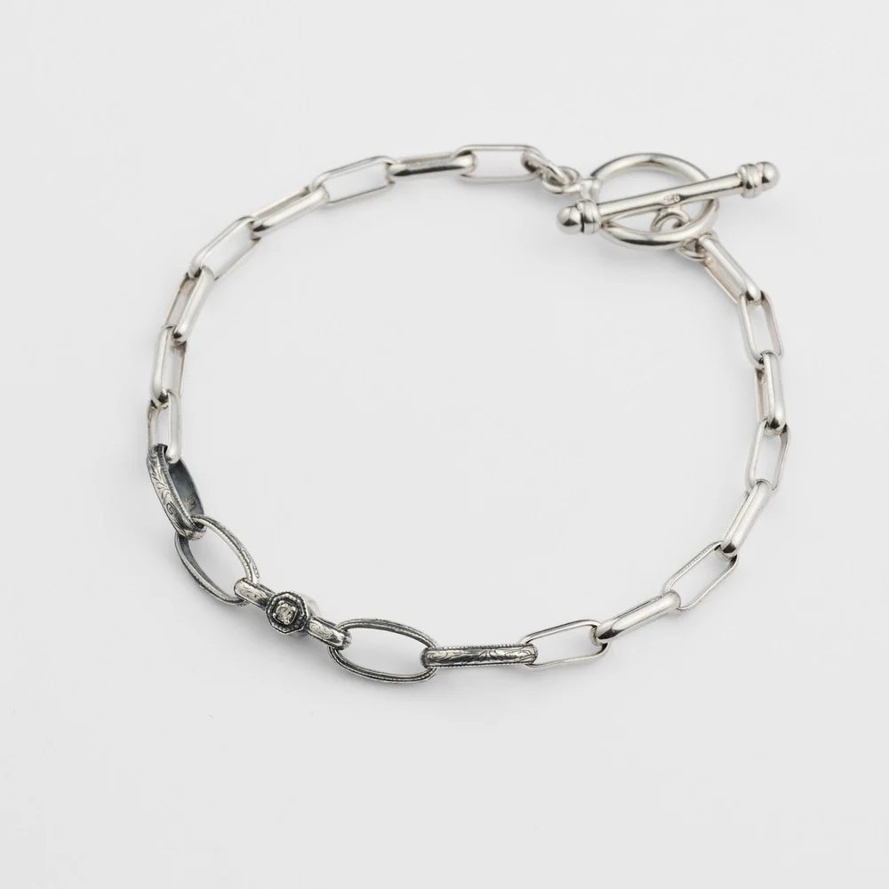 Silver Diamond Bracelet - Image 2