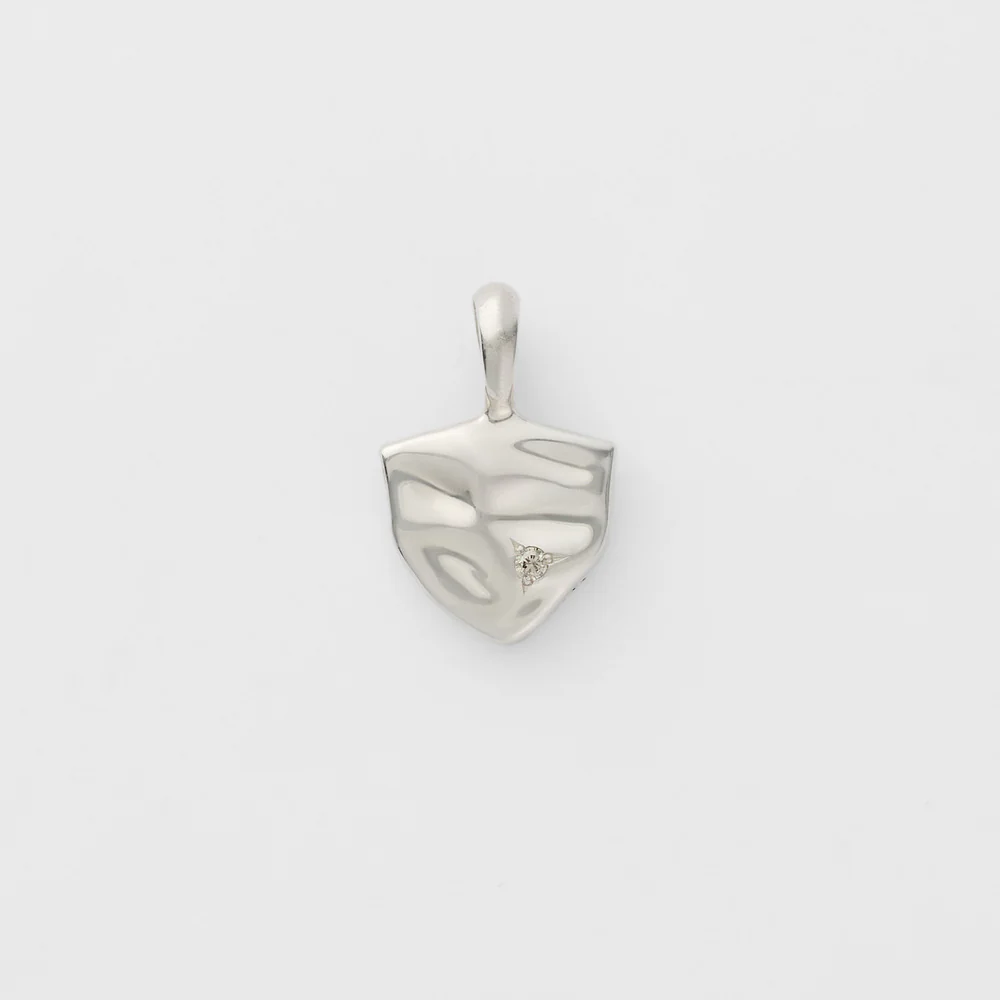Silver Diamond Charm